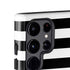 White and Black Stripes Galaxy S25 Ultra Impact Case