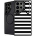 White and Black Stripes Galaxy S25 Ultra Kickstand Case