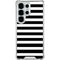 White and Black Stripes Galaxy S25 Ultra Clear Case