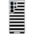 White and Black Stripes Galaxy S25 Ultra Clear Case
