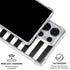 White and Black Stripes Galaxy S25 Ultra Clear Case