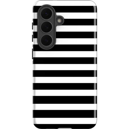 White and Black Stripes Galaxy S26 Impact Case
