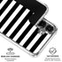 White and Black Stripes Galaxy S26 Plus Clear Case