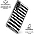 White and Black Stripes Galaxy S26 Plus Clear Case