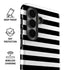 White and Black Stripes Galaxy S26 Plus Impact Case