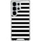White and Black Stripes Galaxy S26 Ultra Clear Case