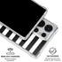 White and Black Stripes Galaxy S26 Ultra Clear Case