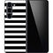 White and Black Stripes Galaxy Z Fold5 5G Skin