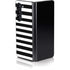 White and Black Stripes Galaxy Z Fold5 5G Skin