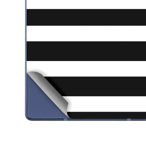 White and Black Stripes Galaxy Z Fold6 Skin
