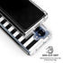 White and Black Stripes Galaxy Z Fold7 Clear Case