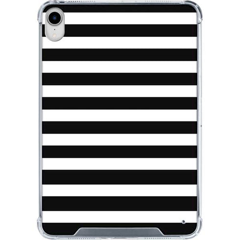 White and Black Stripes iPad 11th Gen (2025) Clear Case
