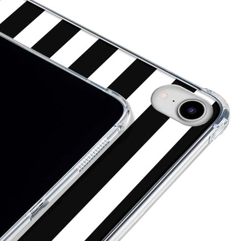 White and Black Stripes iPad 11th Gen (2025) Clear Case