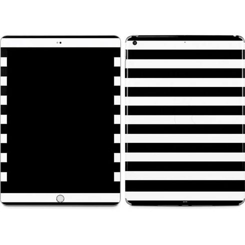 White and Black Stripes Apple iPad Skin