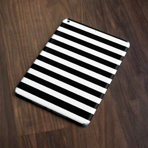 White and Black Stripes Apple iPad Skin