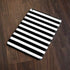 White and Black Stripes Apple iPad Skin