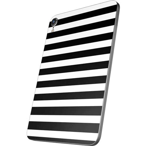 White and Black Stripes Apple iPad Mini Skin
