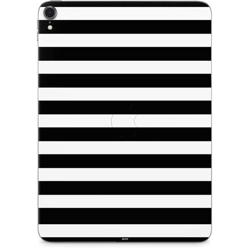 White and Black Stripes Apple iPad Pro Skin