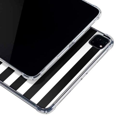 White and Black Stripes iPad Pro 11in (2024) Clear Case