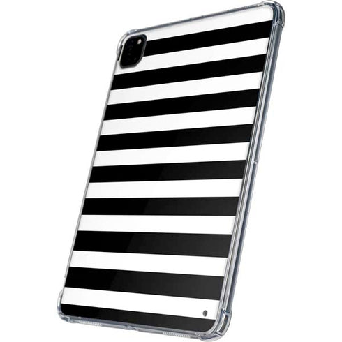 White and Black Stripes iPad Pro 11in (2024) Clear Case