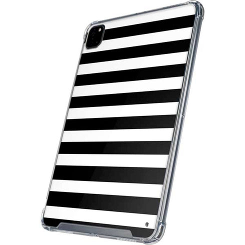 White and Black Stripes iPad Cases