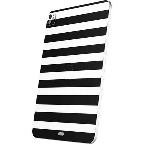 White and Black Stripes iPad Pro 13in M4 (2024) Skin