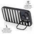 White and Black Stripes iPhone 13 Kickstand Case