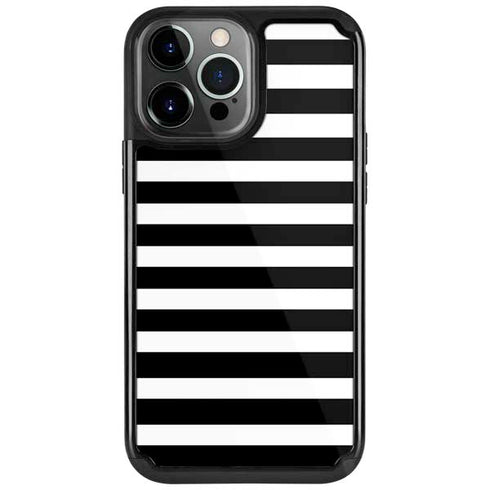 White and Black Stripes iPhone Cases