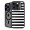 White and Black Stripes iPhone 13 Pro Kickstand Case