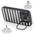 White and Black Stripes iPhone 13 Pro Max Kickstand Case