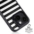 White and Black Stripes iPhone 14 Kickstand Case