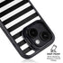 White and Black Stripes iPhone 14 Plus Kickstand Case