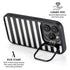 White and Black Stripes iPhone 14 Pro Kickstand Case