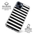 White and Black Stripes iPhone 15 Clear Case