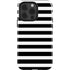 White and Black Stripes iPhone 15 Pro Impact Case