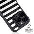 White and Black Stripes iPhone 15 Pro Kickstand Case