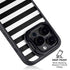 White and Black Stripes iPhone 15 Pro Max Kickstand Case