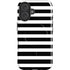 White and Black Stripes iPhone 16 Magsafe Impact Case