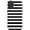 White and Black Stripes iPhone 16 Plus Impact Case