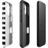 White and Black Stripes iPhone 16 Plus Impact Case