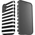 White and Black Stripes iPhone 16 Plus Impact Case