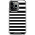 White and Black Stripes iPhone 16 Pro Clear Case