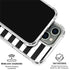White and Black Stripes iPhone 16 Pro Clear Case