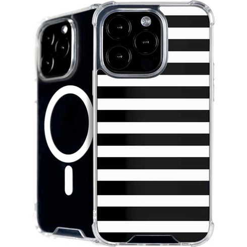 White and Black Stripes iPhone 16 Pro MagSafe Case