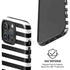 White and Black Stripes iPhone 16 Pro Magsafe Impact Case