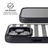White and Black Stripes iPhone 16 Pro Max Kickstand Case