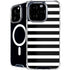 White and Black Stripes iPhone 16 Pro Max MagSafe Case