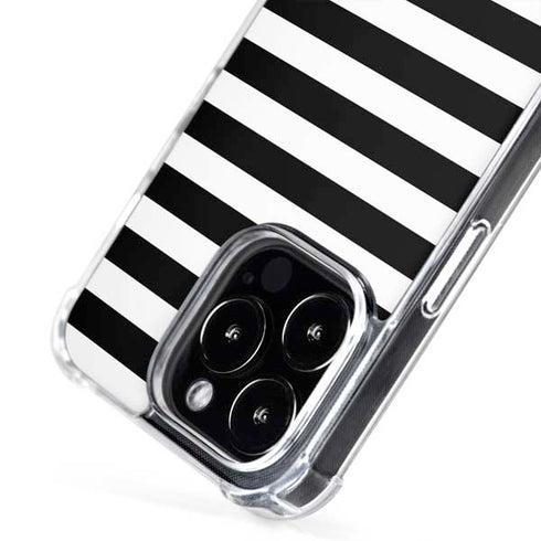 White and Black Stripes iPhone 16 Pro Max MagSafe Case