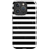 White and Black Stripes iPhone 16 Pro Max Magsafe Impact Case