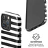 White and Black Stripes iPhone 16 Pro Max Magsafe Impact Case